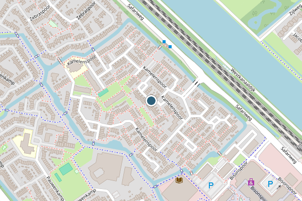 Politie-melding op Kamelenspoor, Maarssen op 27 juli, kaart-overzicht