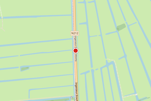 Brandweer-melding op Ir. Enschedéweg, Kamerik op 27 juli, kaart-overzicht