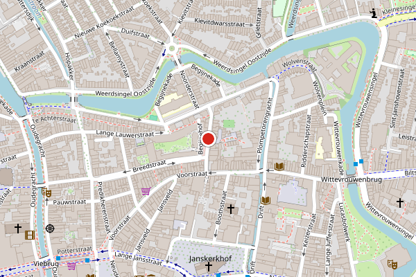 Brandweer-melding op Wijde Begijnestraat, Utrecht op 29 juli, kaart-overzicht