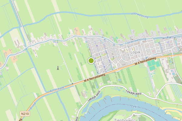 Ambulance-melding op Lopik op 30 juli, kaart-overzicht