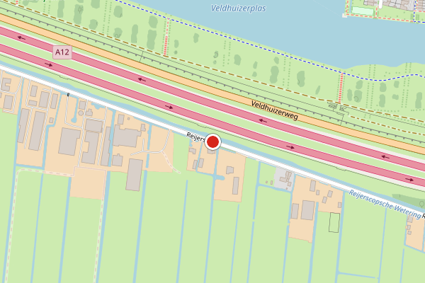 Brandweer-melding op Reijerscop, De Meern op 30 juli, kaart-overzicht