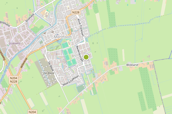 Ambulance-melding op Montfoort op 30 juli, kaart-overzicht