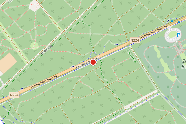 Brandweer-melding op Woudenbergseweg, Zeist op 31 juli, kaart-overzicht