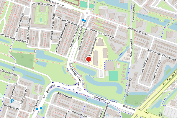 Brandweer-melding op Aert de Gelderhage, Nieuwegein op 1 augustus, kaart-overzicht