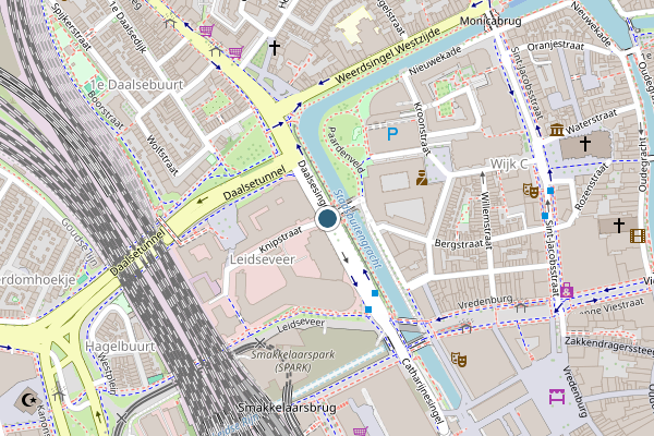 Politie-melding op Daalsesingel, Utrecht op 1 augustus, kaart-overzicht