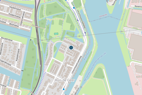Politie-melding op Prof. Aalbersestraat, Nieuwegein op 1 augustus, kaart-overzicht