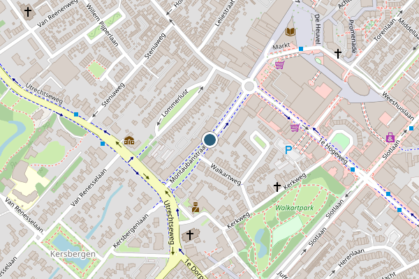 Politie-melding op Montaubanstraat, Zeist op 1 augustus, kaart-overzicht