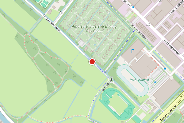 Brandweer-melding op 2e Polderweg, Utrecht op 1 augustus, kaart-overzicht