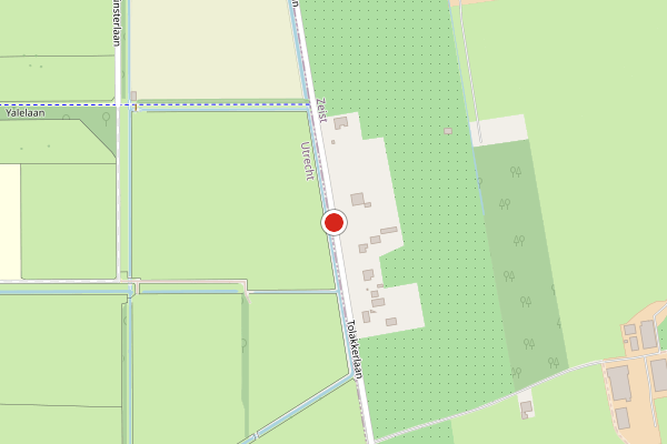 Brandweer-melding op Tolakkerlaan, Zeist op 1 augustus, kaart-overzicht