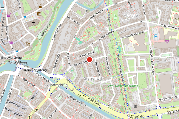 Brandweer-melding op Saturnusstraat, Utrecht op 2 augustus, kaart-overzicht