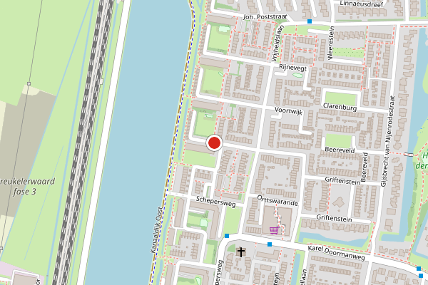 Brandweer-melding op Gerrit van Doornikstraat, Breukelen op 2 augustus, kaart-overzicht