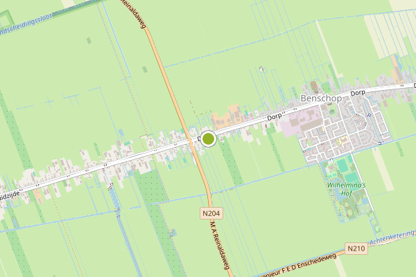 Ambulance-melding op Benschop op 2 augustus, kaart-overzicht