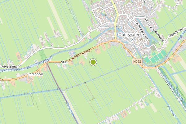 Ambulance-melding op Oudewater op 3 augustus, kaart-overzicht