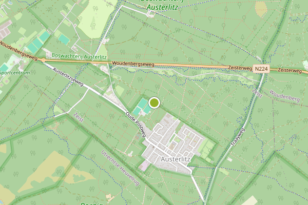 Ambulance-melding op Austerlitz op 3 augustus, kaart-overzicht