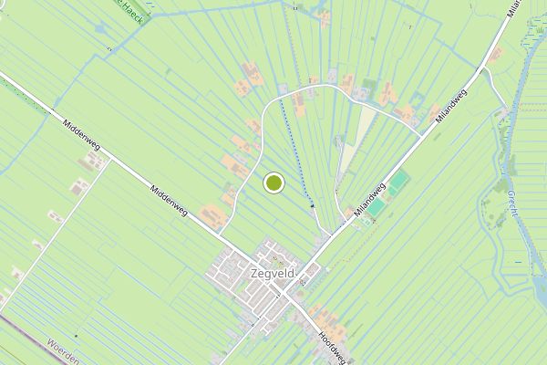 Ambulance-melding op Zegveld op 3 augustus, kaart-overzicht
