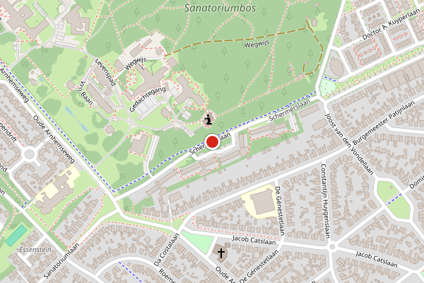 Brandweer-melding op Schermerslaan, Zeist op 4 augustus, kaart-overzicht