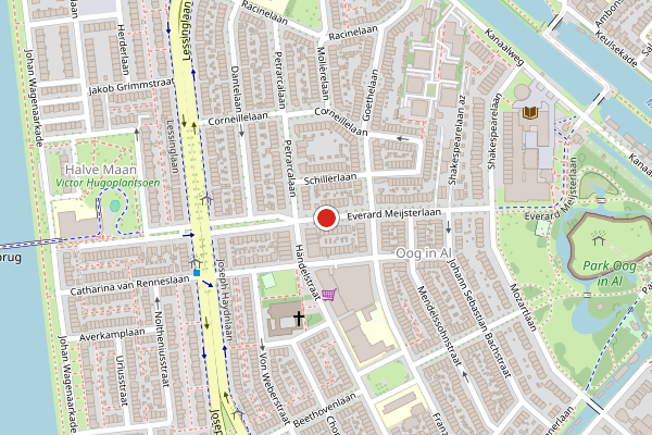 Brandweer-melding op Everard Meijsterlaan, Utrecht op 4 augustus, kaart-overzicht