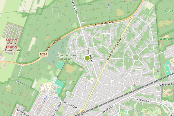 Ambulance-melding op Bilthoven op 4 augustus, kaart-overzicht