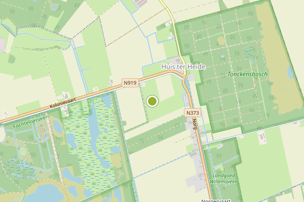 Ambulance-melding op Huis ter Heide op 4 augustus, kaart-overzicht