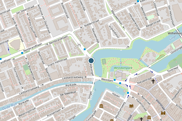 Politie-melding op Zandwijksingel, Woerden op 4 augustus, kaart-overzicht