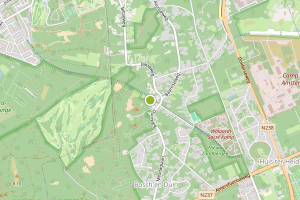 Ambulance-melding op Bosch en Duin op 5 augustus, kaart-overzicht