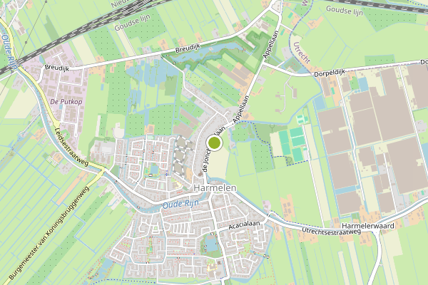 Ambulance-melding op Harmelen op 5 augustus, kaart-overzicht