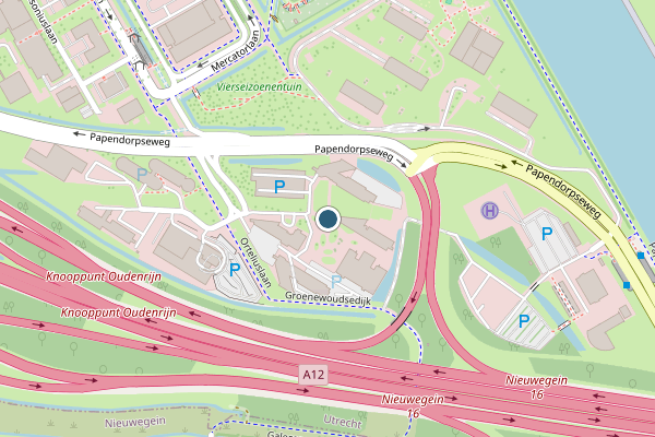 Politie-melding op Papendorpseweg, Utrecht op 5 augustus, kaart-overzicht