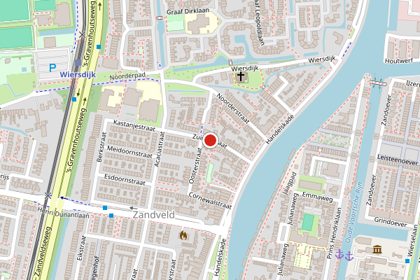 Brandweer-melding op Zuiderstraat, Nieuwegein op 5 augustus, kaart-overzicht