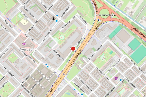 Brandweer-melding op Pretoriadreef, Utrecht op 5 augustus, kaart-overzicht
