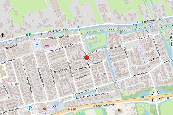 Brandweer-melding op Churchill-laan, Lopik op 6 augustus, kaart-overzicht
