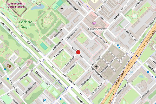 Brandweer-melding op Kwangodreef, Utrecht op 6 augustus, kaart-overzicht