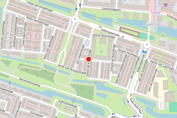 Brandweer-melding op Simon de Vliegerhage, Nieuwegein op 7 augustus, kaart-overzicht