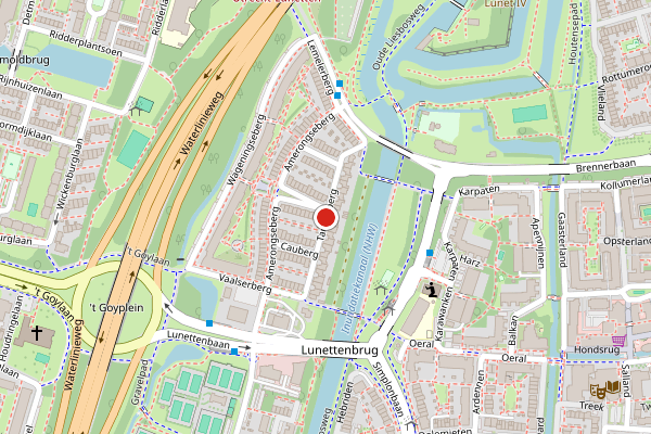 Brandweer-melding op Tankenberg, Utrecht op 7 augustus, kaart-overzicht