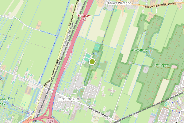 Ambulance-melding op Groenekan op 7 augustus, kaart-overzicht
