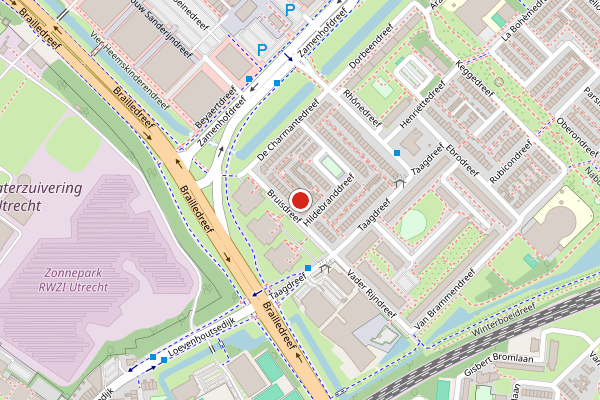 Brandweer-melding op Bruisdreef, Utrecht op 7 augustus, kaart-overzicht