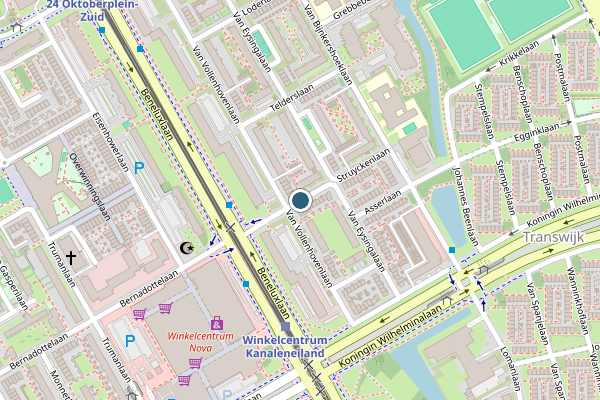 Politie-melding op Struyckenlaan, Utrecht op 3 juni, kaart-overzicht