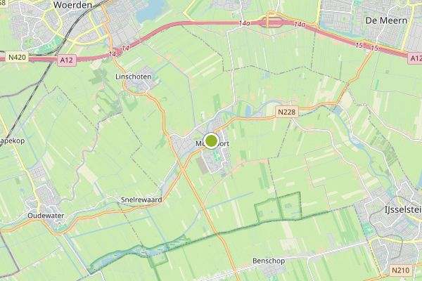 Ambulance-melding op Montfoort op 31 mei, kaart-overzicht