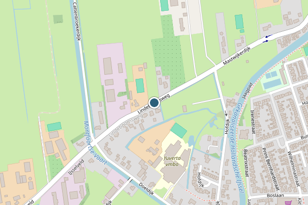Politie-melding op Lindeboomsweg, Montfoort op 28 mei, kaart-overzicht