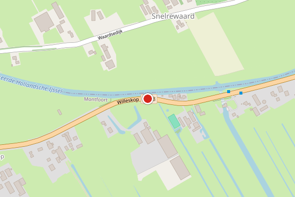 Brandweer-melding op Willeskop, Montfoort op 27 mei, kaart-overzicht