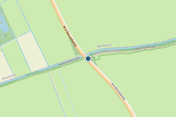 Politie-melding op Lopik op 1 juni, kaart-overzicht