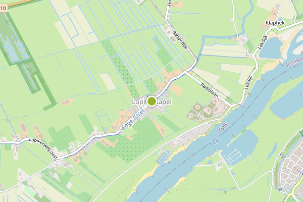 Ambulance-melding op Lopikerkapel op 23 mei, kaart-overzicht