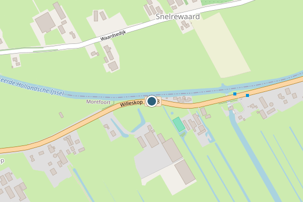 Politie-melding op Willeskop, Oudewater op 13 mei, kaart-overzicht