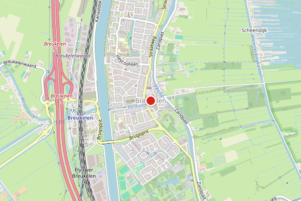 Brandweer-melding op Scheendijk, Breukelen op 21 mei, kaart-overzicht