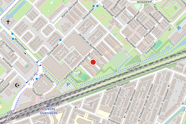 Brandweer-melding op Katherijn van Leemputdreef, Utrecht op 3 juni, kaart-overzicht