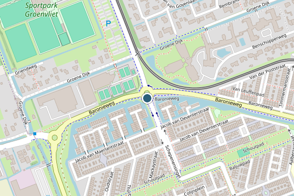 Politie-melding op Drostplein, IJsselstein op 3 juni, kaart-overzicht