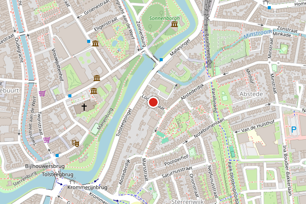 Brandweer-melding op Tolsteegsingel, Utrecht op 4 juni, kaart-overzicht