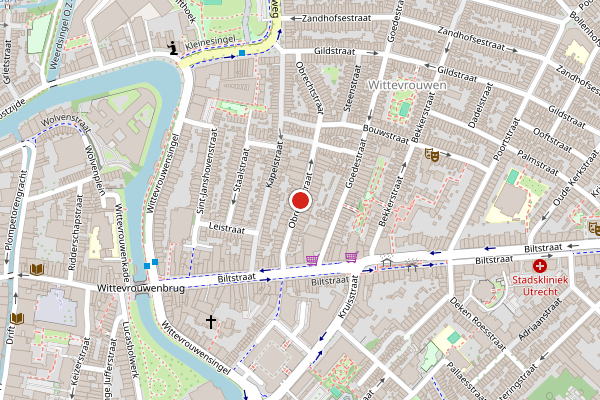 Brandweer-melding op Obrechtstraat, Utrecht op 4 juni, kaart-overzicht