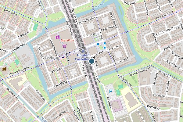 Politie-melding op Via Arena, Houten op 4 juni, kaart-overzicht