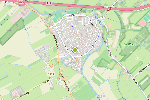 Ambulance-melding op Odijk op 5 juni, kaart-overzicht