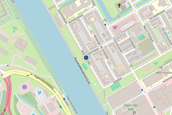 Politie-melding op Rooseveltlaan, Utrecht op 5 juni, kaart-overzicht
